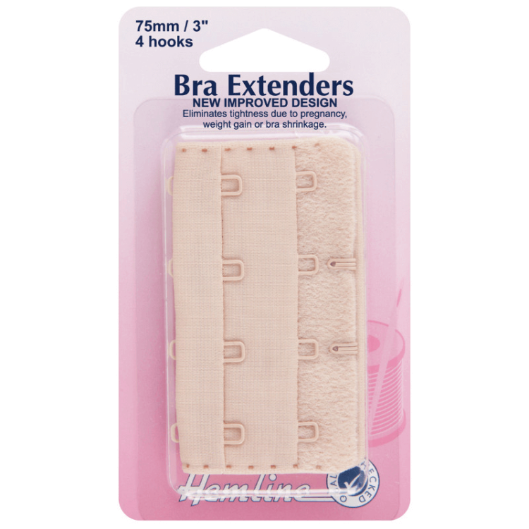 Bra Back Extenders: 75mm: Nude