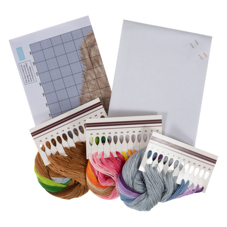 Counted Cross Stitch Kit: Extra Large: Teddy