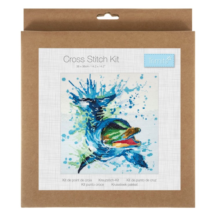 Cross Stitch Dolphin