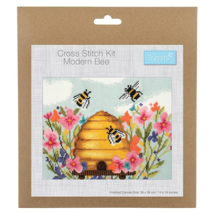 Cross Stitch Kit Modern Bee
