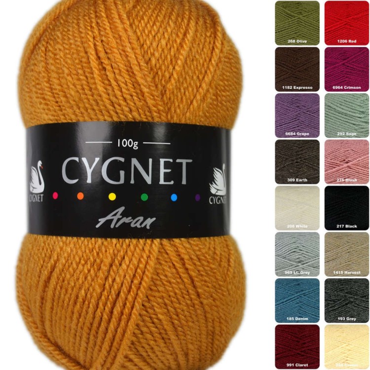 Cygnet Aran 100g
