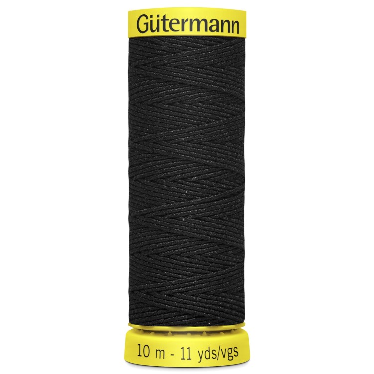 Elastic Thread 10m Black