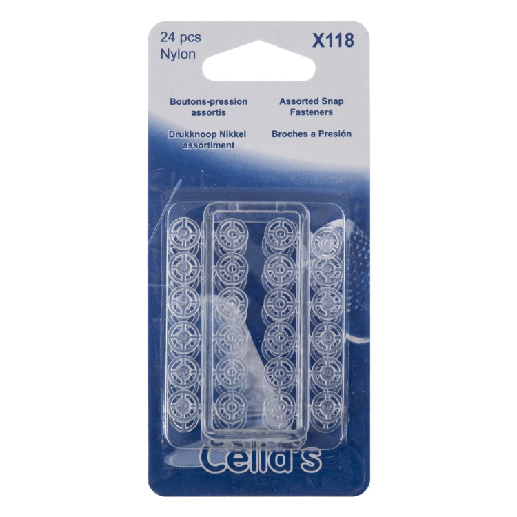 Fasteners: Snap: Nylon: Invisible