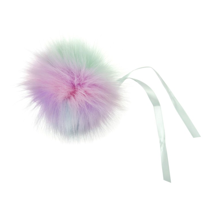 Faux Fur Pom Pom 11cm Multi