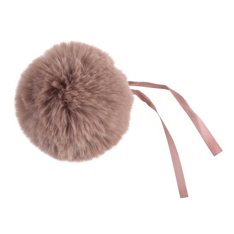 Faux Fur Pom Pom 11cm Pink