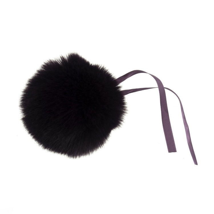 Faux Fur Pom Pom 11cm Purple