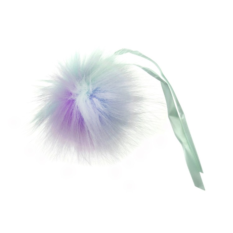 Faux Fur Pom Pom 6cm Multi