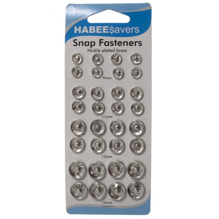 Habee Savers: Snap Fasteners: Assorted