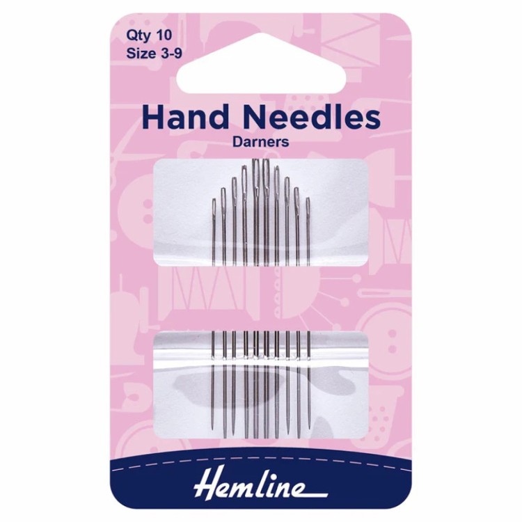 Hand Sewing Needles - Darners Qty 10 size 3 - 9