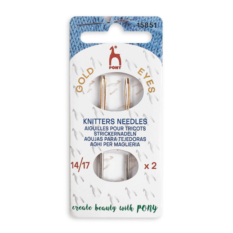 Hand Sewing Needles: Knitters: Gold Eye