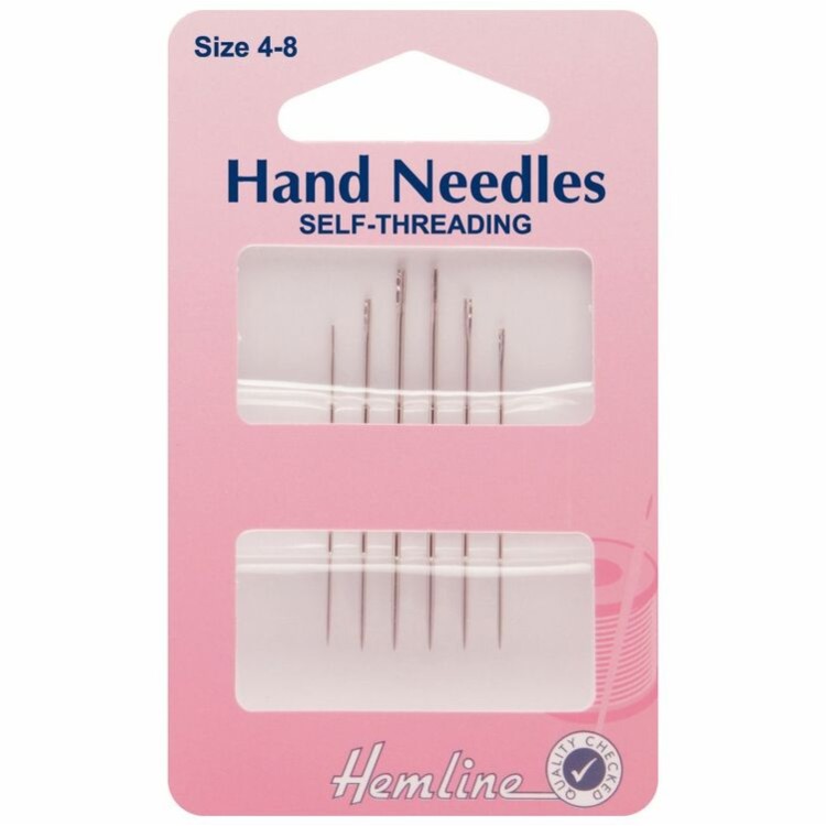 Hand Sewing Needles: Self-Threading: Size 4-8