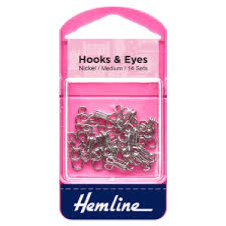 Hooks & Eyes Medium 14 sets