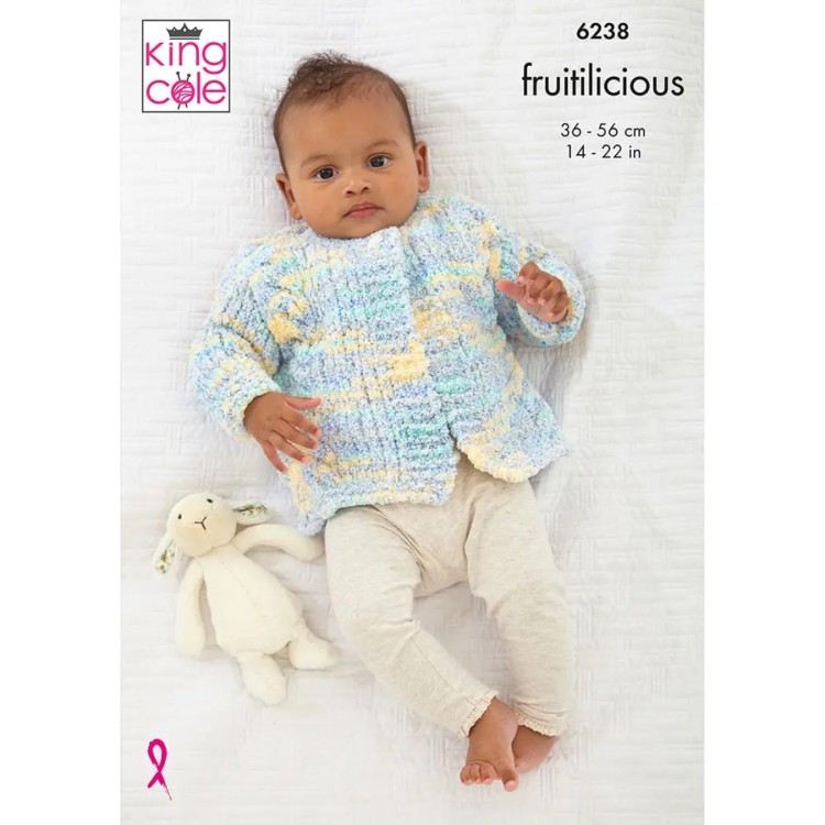 King Cole Pattern 6238 Jacket, Cardigan and Waistcoat