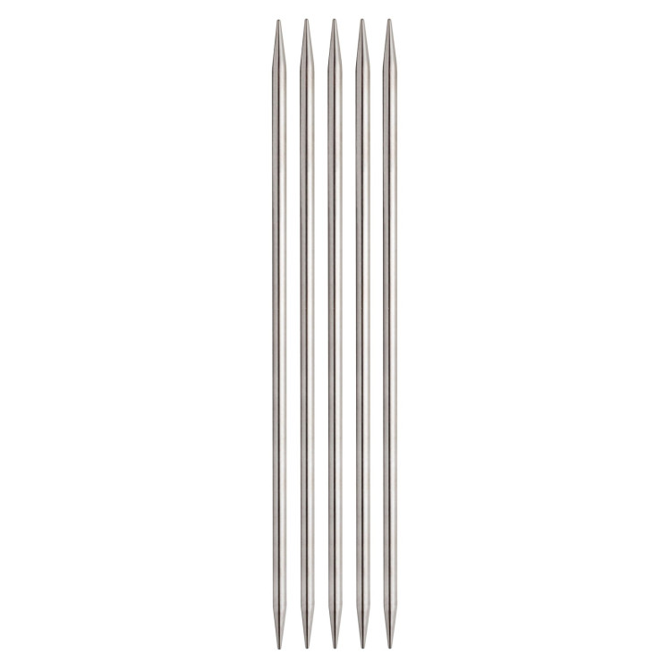 Knitting Pins: Double-Ended: Set of 5: Nova Metal: 15cm x 2.50mm