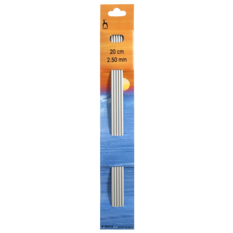 Knitting Pins: Double-Ended: Set of Five: 20cm x 2.50mm