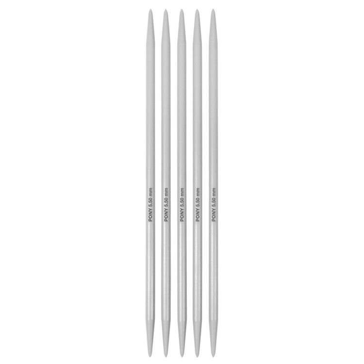 Knitting Pins: Double-Ended: Set of Five: 20cm x 5.50mm 