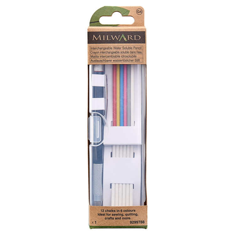 Pencil: Chalk: Water-Soluble: Interchangeable