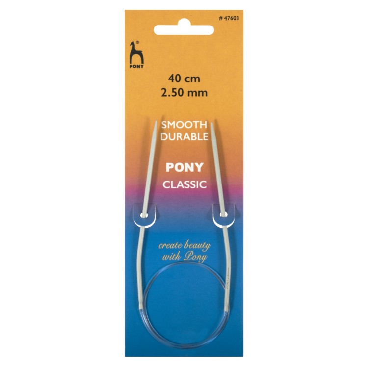 Pony 40cm Circular Knitting Needles