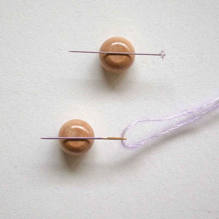 Seeknit Magnetic pin holder wood - 1pc