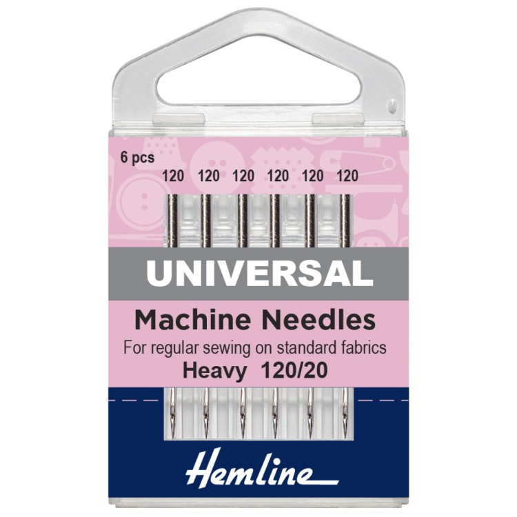 Sewing Machine Needles: Universal: Heavy 120(20): 6 Pieces