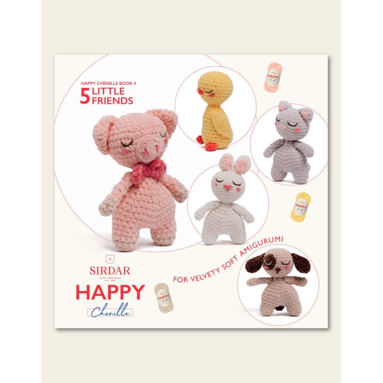 Sirdar Happy Chenille Book 4 5 Little Friends