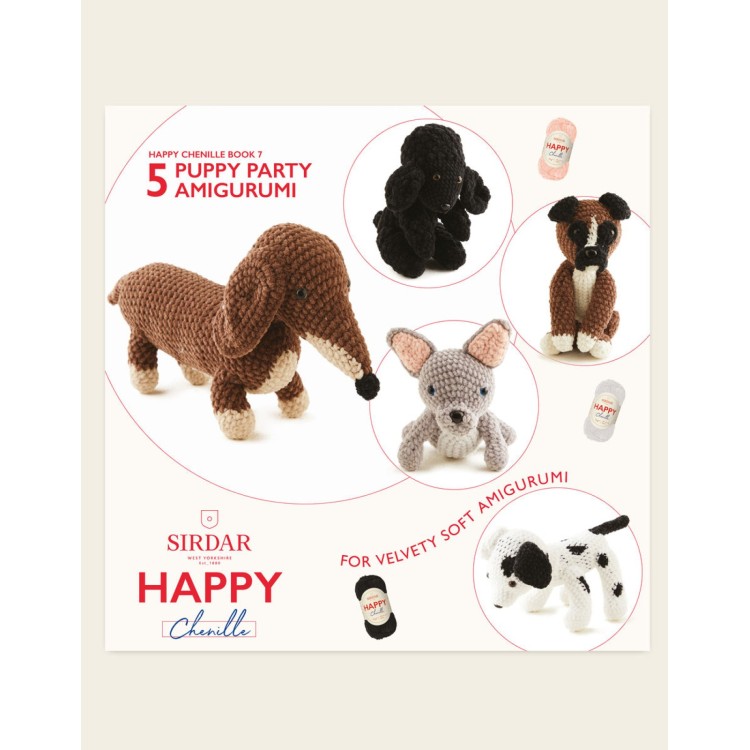 Sirdar Happy Chenille Book 7 Puppy Party