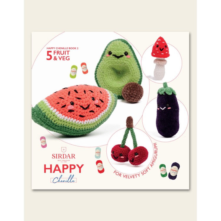 Sirdar Happy Chenille Book 2 5 Fruit & Veg