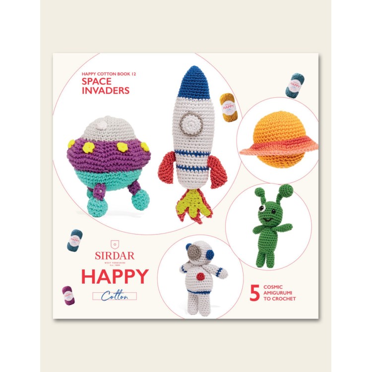 Sirdar Happy Cotton Book 12 Space Invaders