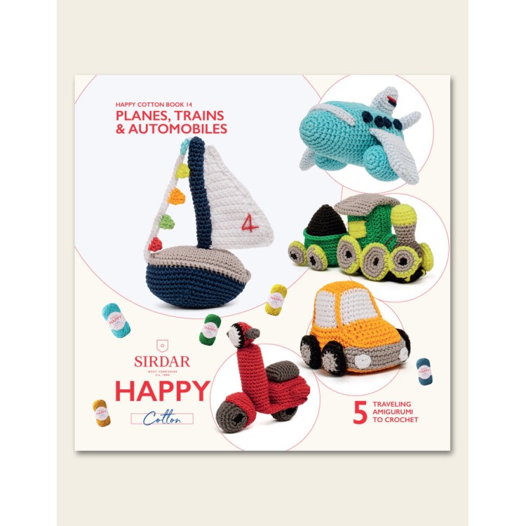 Sirdar Happy Cotton Book 14 Planes, Trains & Automobils
