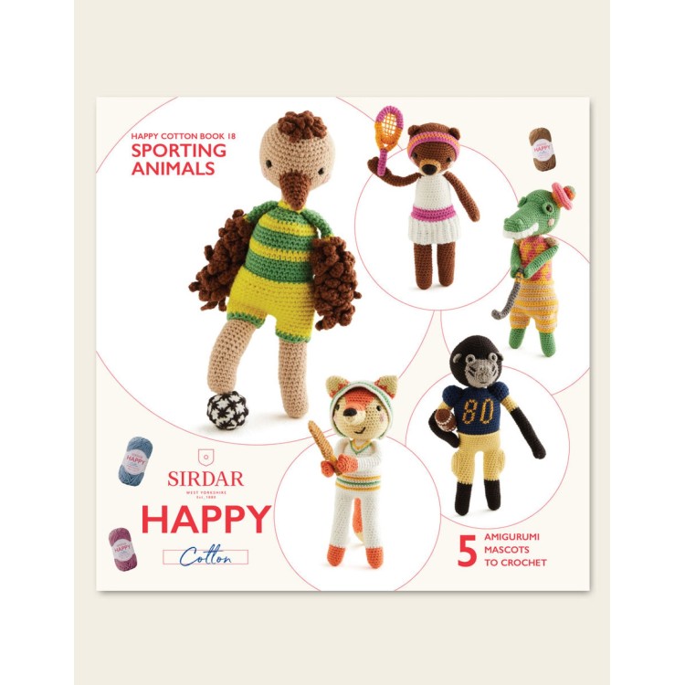 Sirdar Happy Cotton Book 18 Sporting Animals