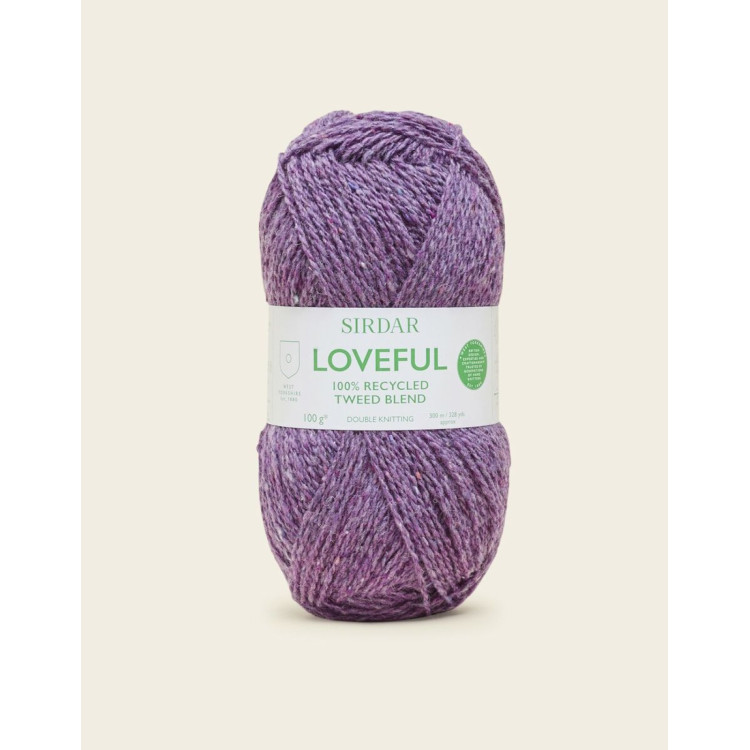 SIRDAR LOVEFUL 100% RECYCLED TWEED BLEND DK, 100G