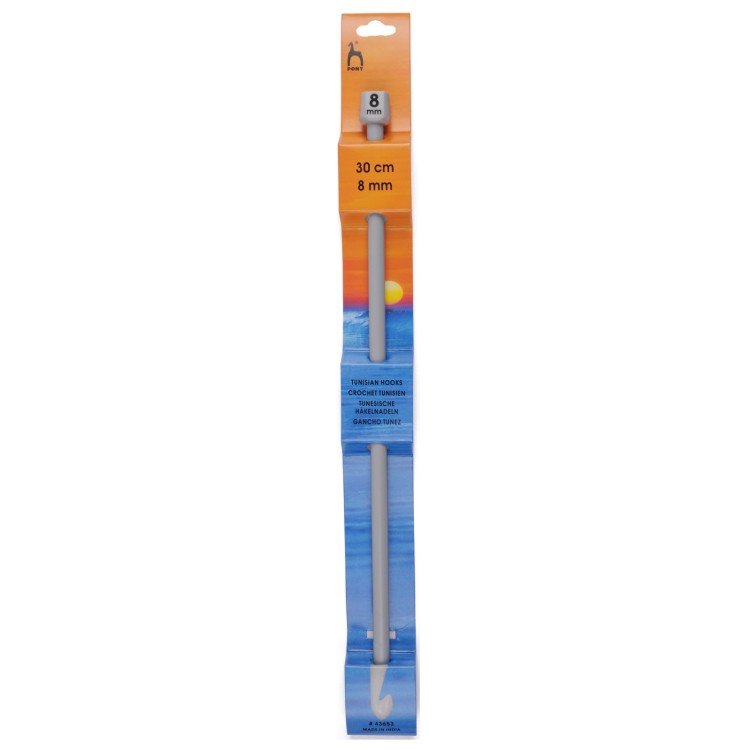 Tunisian Single needle: Plastic 30cm x 8mm